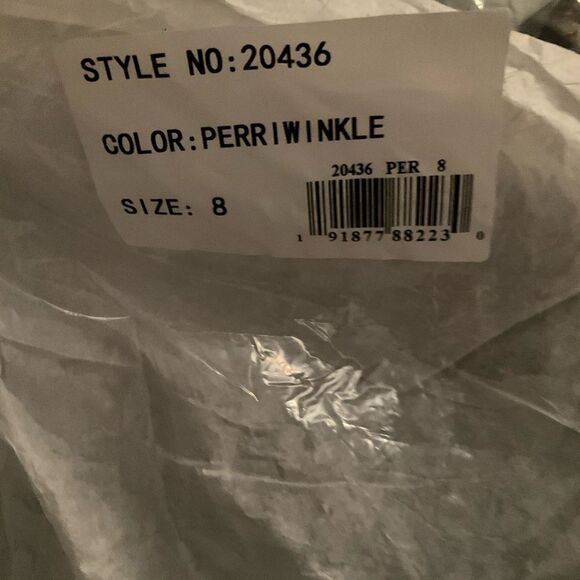 MAC DUGGAL 20436 Embellished Multi Color Flutter Sleeve A-Line Dress - Picture 13 of 14